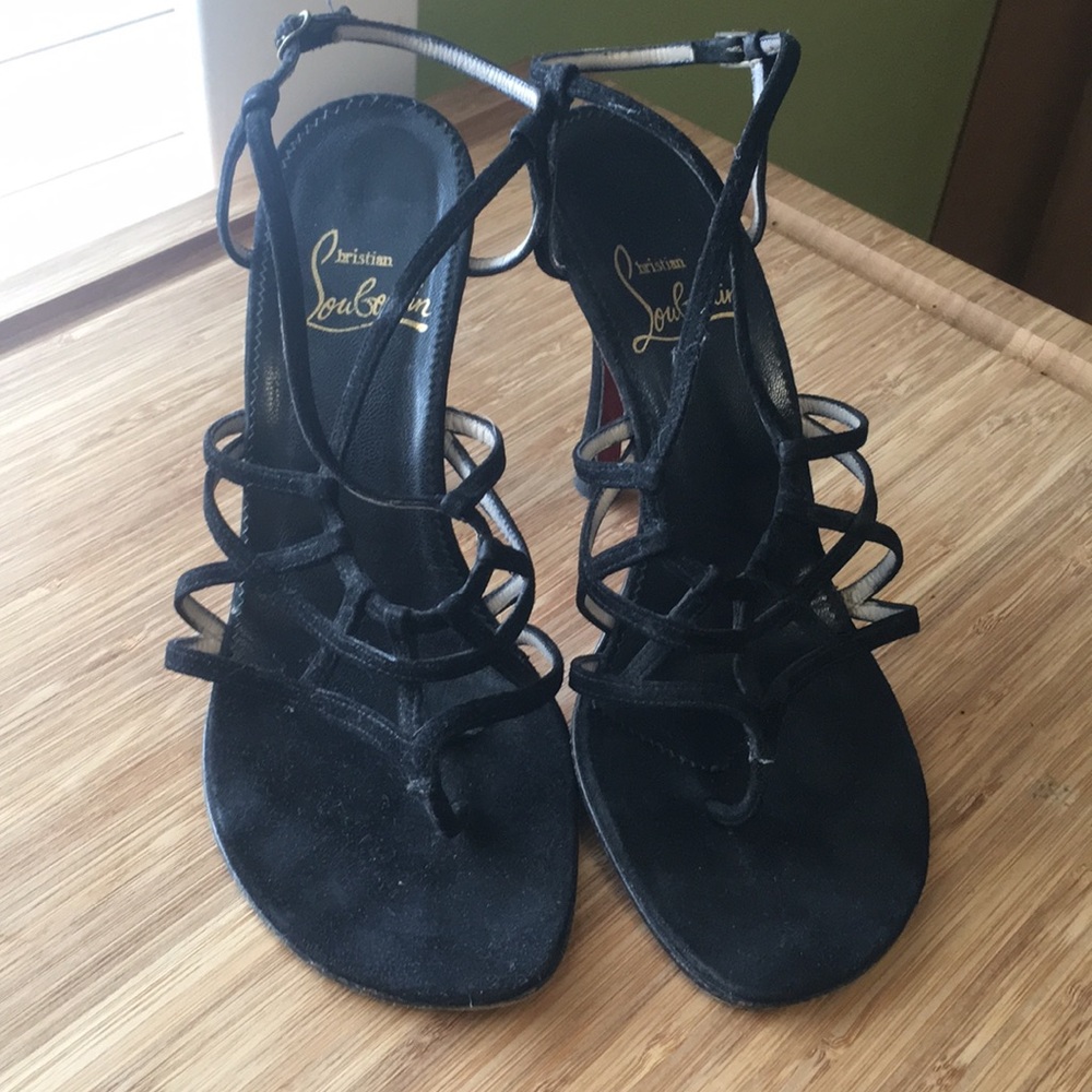 Christian Louboutin scrappy thongs